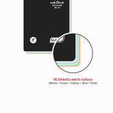 Spiral Note Book No.02, 160 Pages, Ruled  (11cm x 7cm) (Multi-coloured pages) (Five Colour in One)